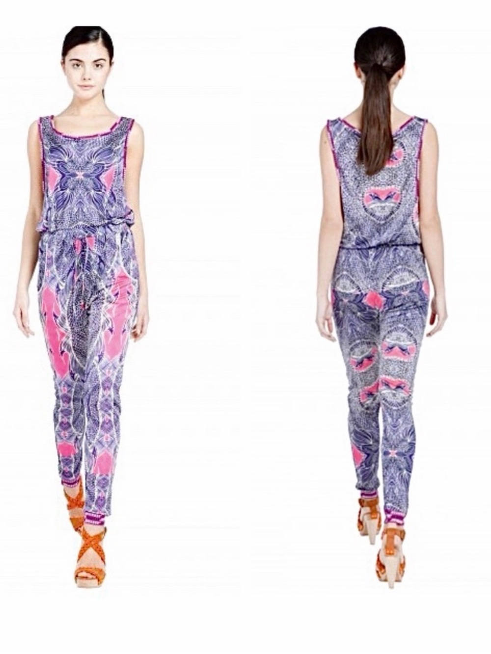 Custo Barcelona Rana Dish Jumpsuit Size Large